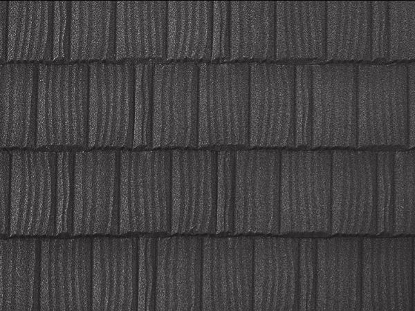 Charcoal metal shake roofing with a textured finish for long-lasting roof protection by expert roofers
