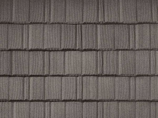 Sterling Grey metal shake roofing in a cool gray tone for a sleek, long-lasting roof by expert roofing contractors
