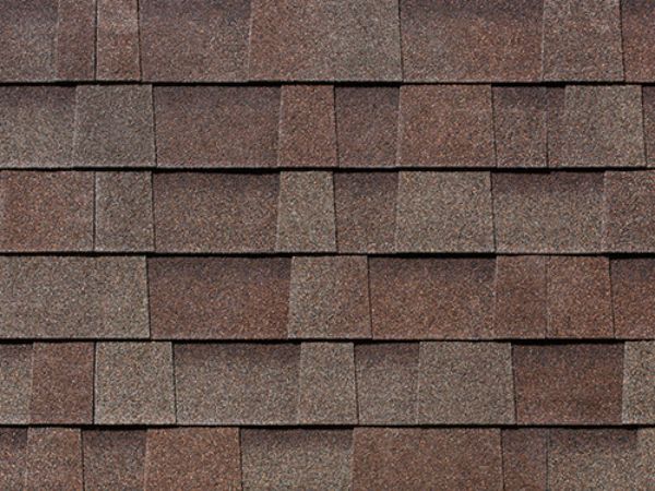 Malarkey Heather asphalt shingles in muted grayish-brown for a natural, earthy roof look